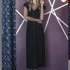 Black button front max